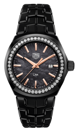 TAG Heuer Link Quartz 32mm Black Ceramic / Diamond / Black MOP